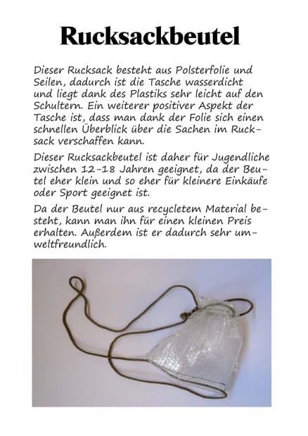 Rucksackbeutel-Mathis